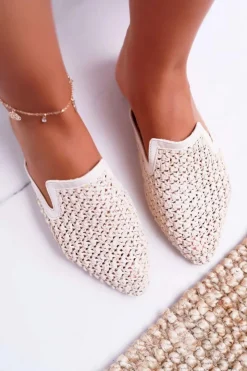 Damskie Boto Klapki Damskie Eleganckie Beżowe Vices 3301