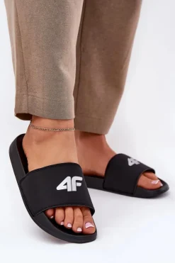 4F Klapki Sportowe|Klapki Damskie Klasyczne*Klapki Damskie RMM00FSLIF010-20S Czarne Czarny