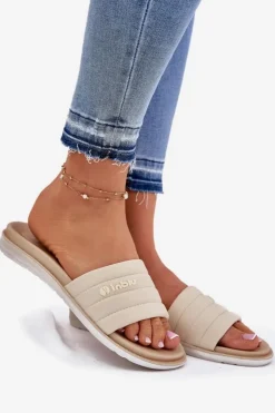 INBLU Klapki Basenowe|Klapki Damskie Klasyczne*Klapki Damskie SF000003 Beżowe Beżowy