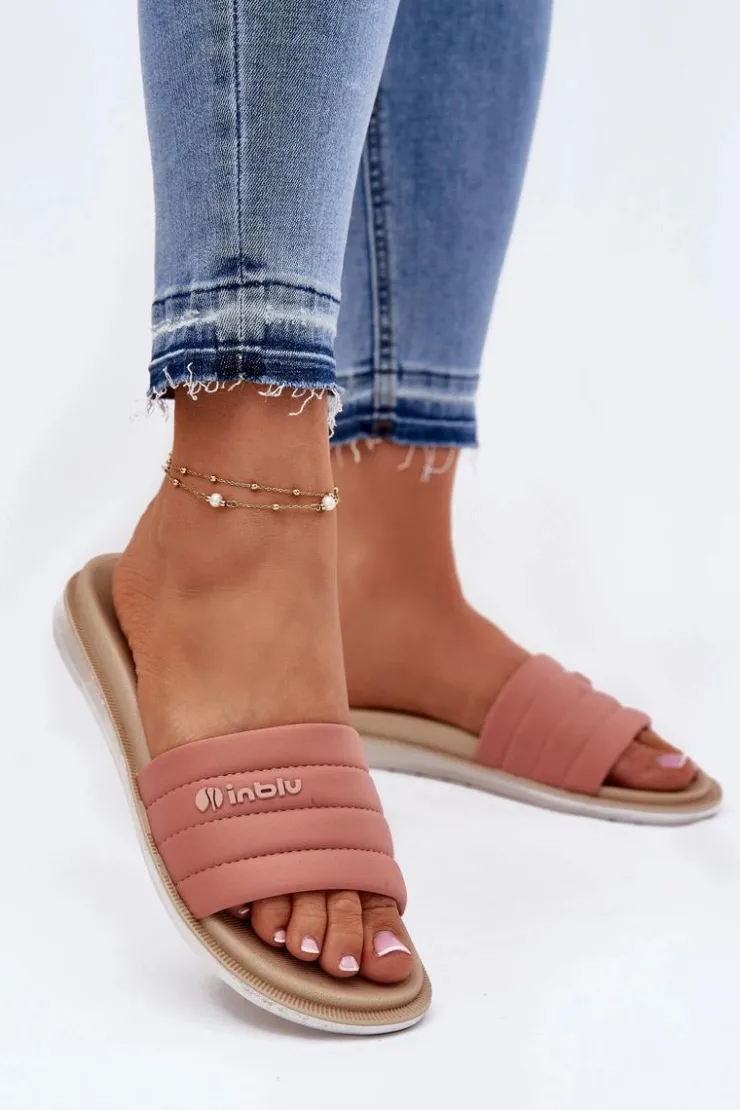 Damskie INBLU Klapki Damskie SF000003 Różowe