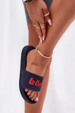 Damskie Lee Cooper Klapki Damskie LCW-25-07-3524L Granatowe
