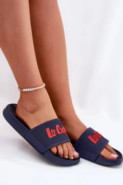 Damskie Lee Cooper Klapki Damskie LCW-25-07-3524L Granatowe