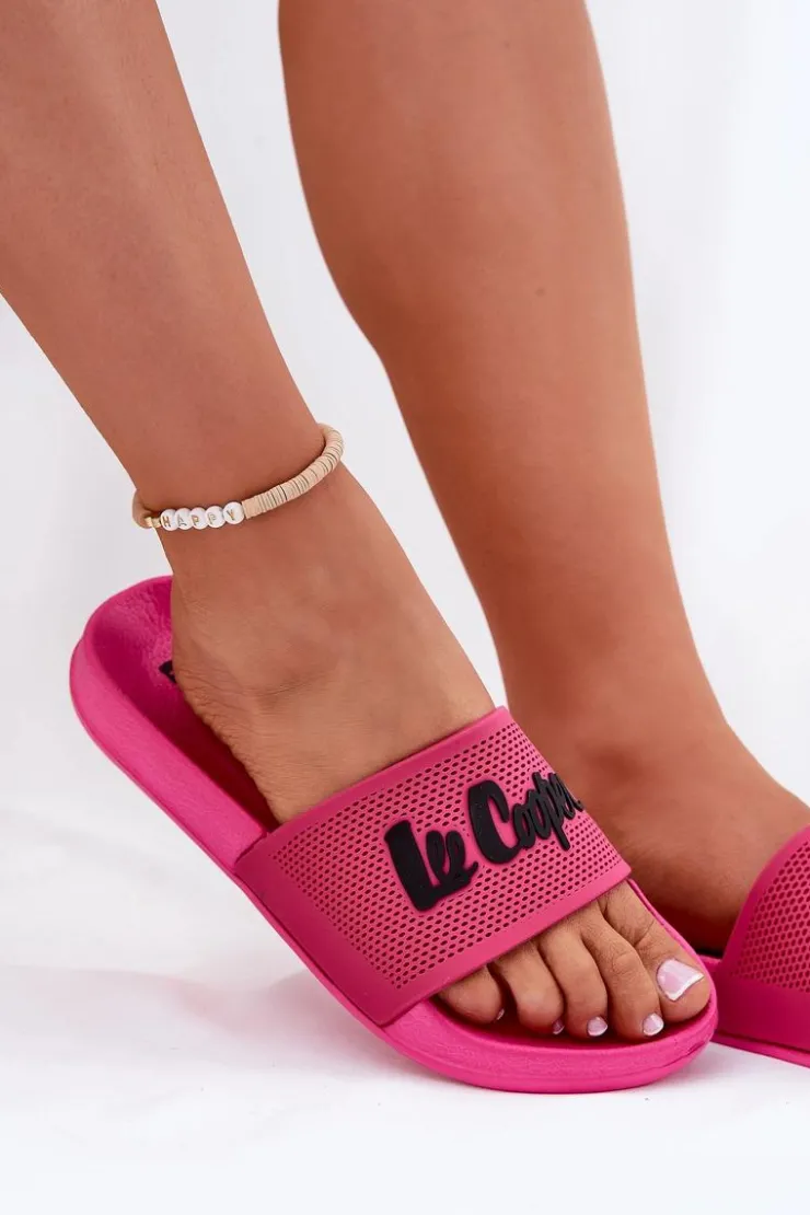 Outlet Lee Cooper Klapki Damskie LCW-25-07-3521L Fuksja Różowy