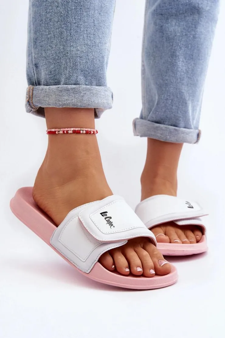 New Lee Cooper Klapki Damskie LCW-24-42-2491L Różowe