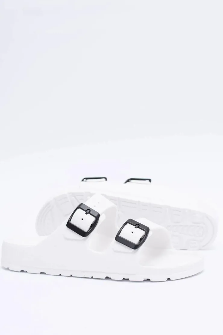 Damskie Boto Klapki Damskie Lekkie Ogrodowe Białe