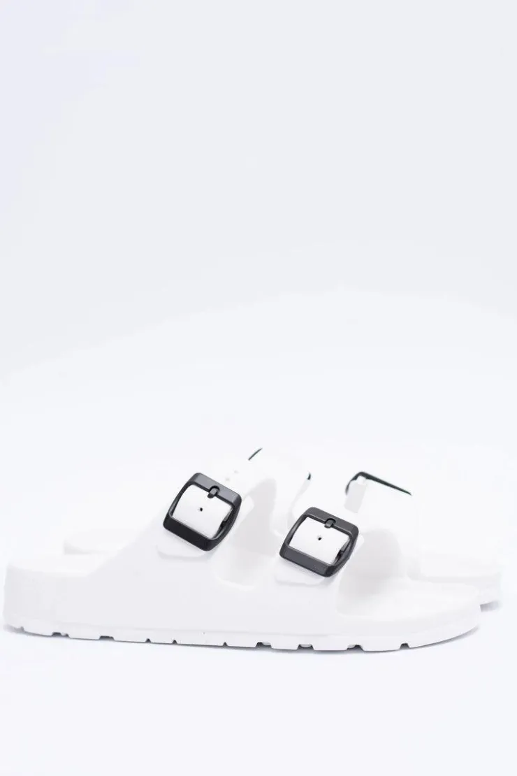 Damskie Boto Klapki Damskie Lekkie Ogrodowe Białe