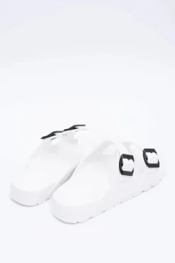 Damskie Boto Klapki Damskie Lekkie Ogrodowe Białe