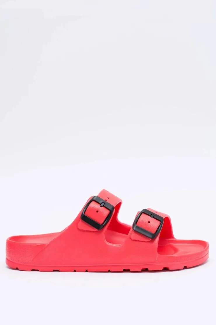 Boto Klapki Sportowe|Klapki Damskie Klasyczne*Klapki Damskie Lekkie Ogrodowe Czerwone