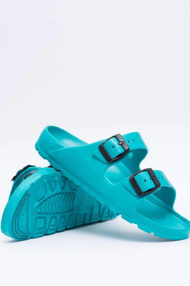 Boto Klapki Damskie Lekkie Ogrodowe Turkusowe