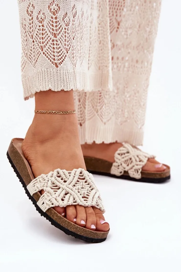 Boto Klapki Korkowe|Klapki Damskie Klasyczne*Klapki Damskie Na Korkowej Platformie Beżowe Timaxrre