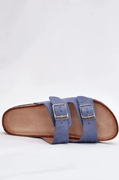 Damskie Boto Klapki Damskie Na Korkowej Platformie Klamry e Evisolla