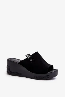 Buty damskie Vinceza Klapki Na Koturnie|Klapki Damskie Klasyczne*Klapki Damskie Na Koturnie Czarne Vleni