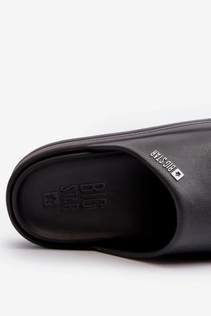 Damskie Big Star Shoes Klapki Damskie Na Platformie Big Star NN274A037 Czarne