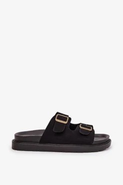 Boto Klapki Na Platformie|Klapki Damskie Klasyczne*Klapki Damskie Na Platformie Z Klamrami Czarne Simbes Czarny