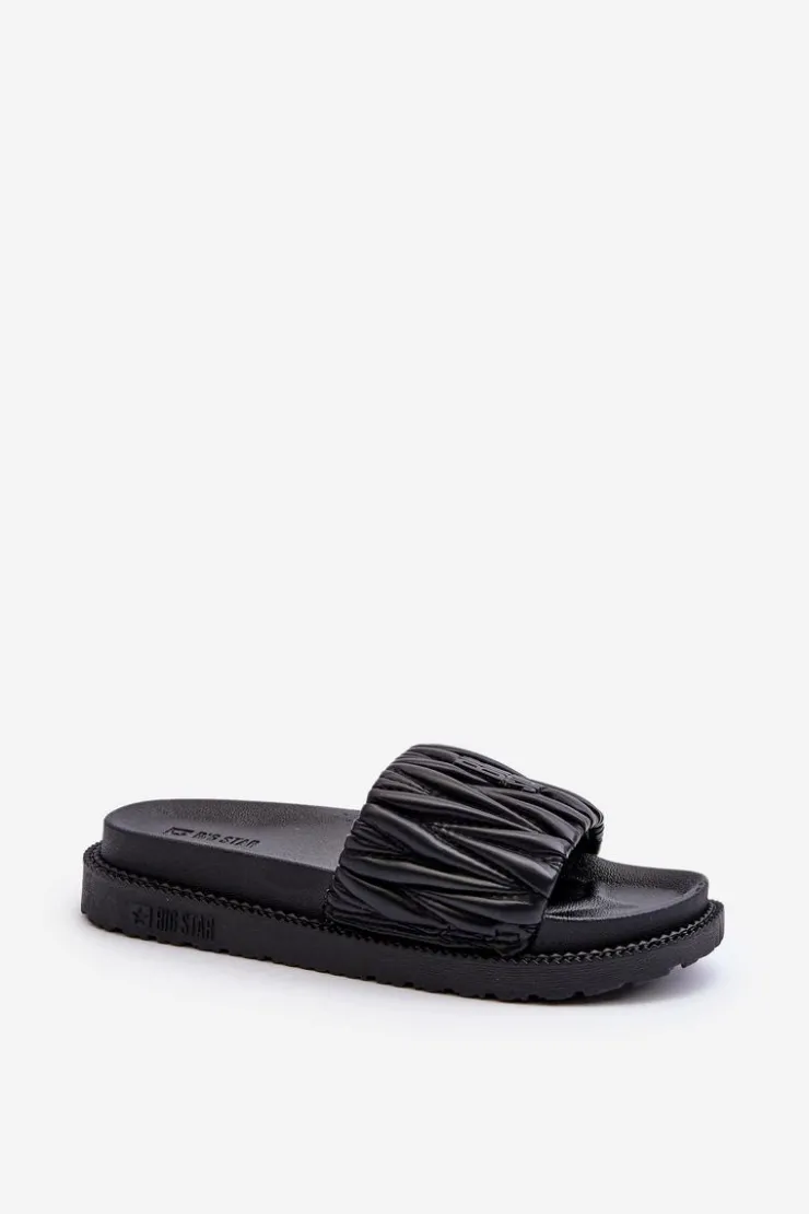 Hot Big Star Shoes Klapki Damskie Na Platformie Big Star NN274A745 Czarne