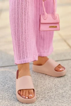 Boto Klapki Basenowe|Klapki Na Platformie*Klapki Damskie Na Platformie Piankowe Różowe Airaplea Różowy