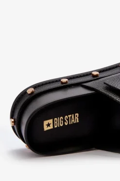 Damskie Big Star Shoes Klapki Damskie Na Platformie Big Star NN274082 Czarne