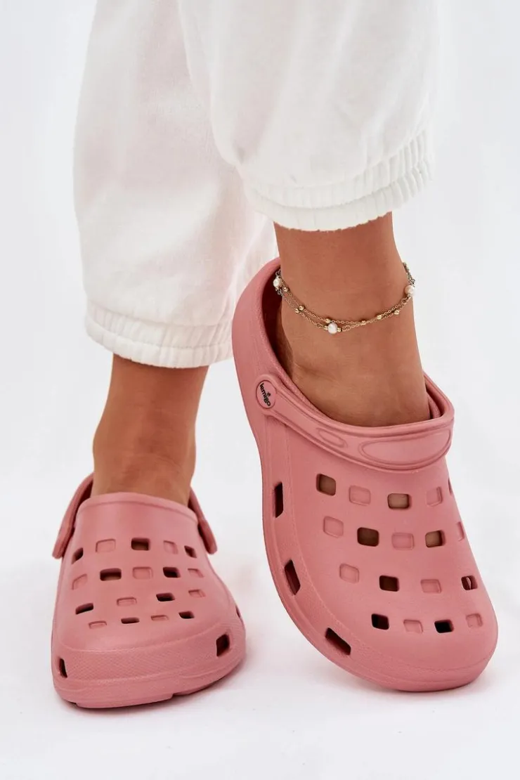 Boto Klapki Basenowe|Klapki Damskie Klasyczne*Klapki Damskie Piankowe LEMIGO 806 Różowe Różowy