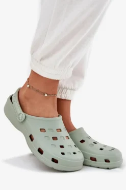 Discount Boto Klapki Damskie Piankowe LEMIGO 806 Miętowe Zielony