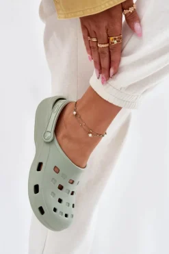 Discount Boto Klapki Damskie Piankowe LEMIGO 806 Miętowe Zielony