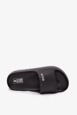 Big Star Shoes Klapki Damskie Big Star|Klapki Basenowe*Klapki Damskie Piankowe Na Masywnej Platformie Big Star SS274721 Czarne Czarny