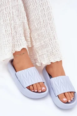 Boto Klapki Basenowe|Klapki Na Platformie*Klapki Damskie Piankowe Na Platformie Niebieskie Vanesha