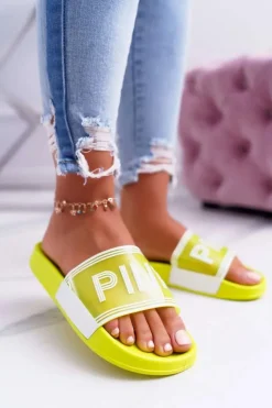 Damskie Boto Klapki Damskie Żółte Vrita