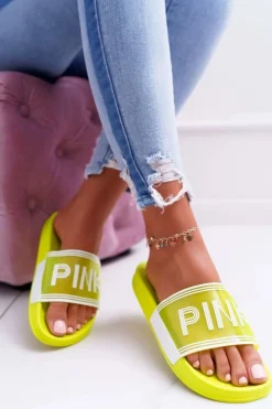 Damskie Boto Klapki Damskie Żółte Vrita