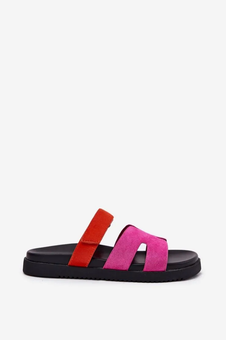 Discount Buty damskie Vinceza Klapki Damskie Z Rzepem Vinceza 17401 Fuksja