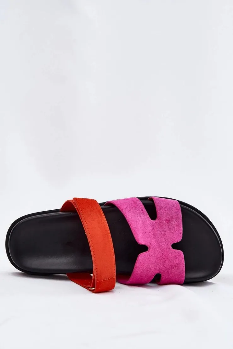 Discount Buty damskie Vinceza Klapki Damskie Z Rzepem Vinceza 17401 Fuksja