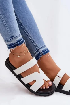 Buty damskie Vinceza Klapki Na Platformie|Klapki Damskie Klasyczne*Klapki Damskie Z Rzepem Vinceza 17401 Białe Biały