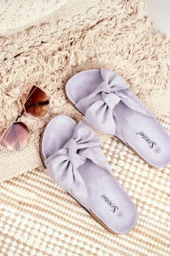 Boto Klapki Korkowe|Klapki Damskie Klasyczne*Klapki Na Korkowej Podeszwie Szare Wendy