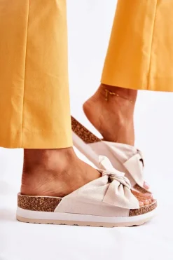 Boto Klapki Na Platformie|Klapki Damskie Klasyczne*Klapki Na Platformie Beżowe So Comfy