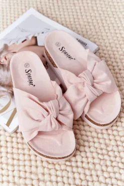 Boto Klapki Na Platformie Jasnoróżowe So Comfy