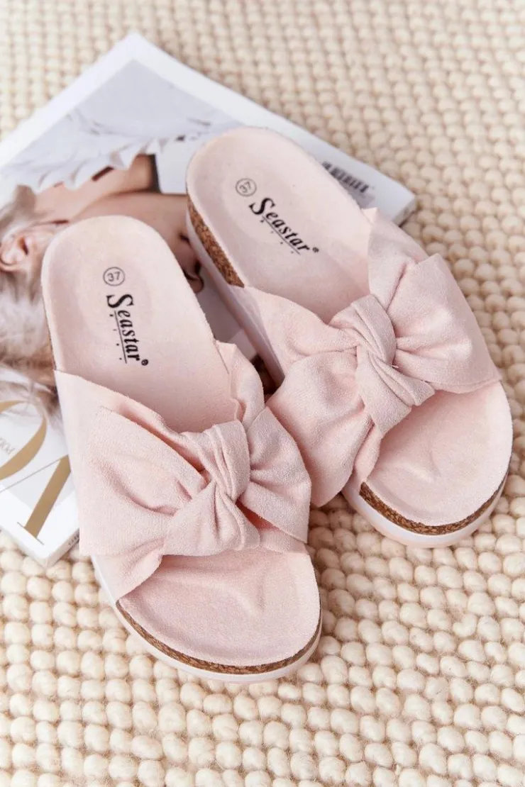 Boto Klapki Na Platformie Jasnoróżowe So Comfy