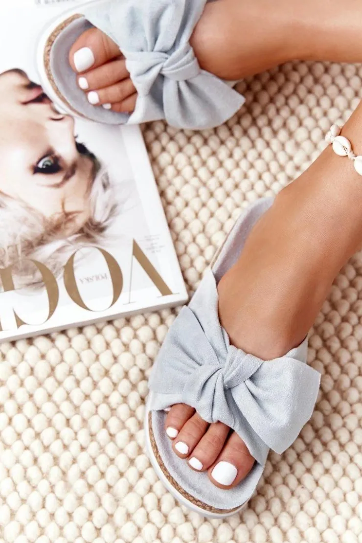 Boto Klapki Na Platformie|Klapki Damskie Klasyczne*Klapki Na Platformie Jasnoniebieskie So Comfy