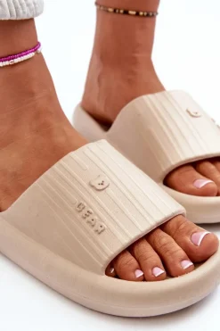 Online Boto Klapki Piankowe Damskie Lekkie Beżowe Fenicva