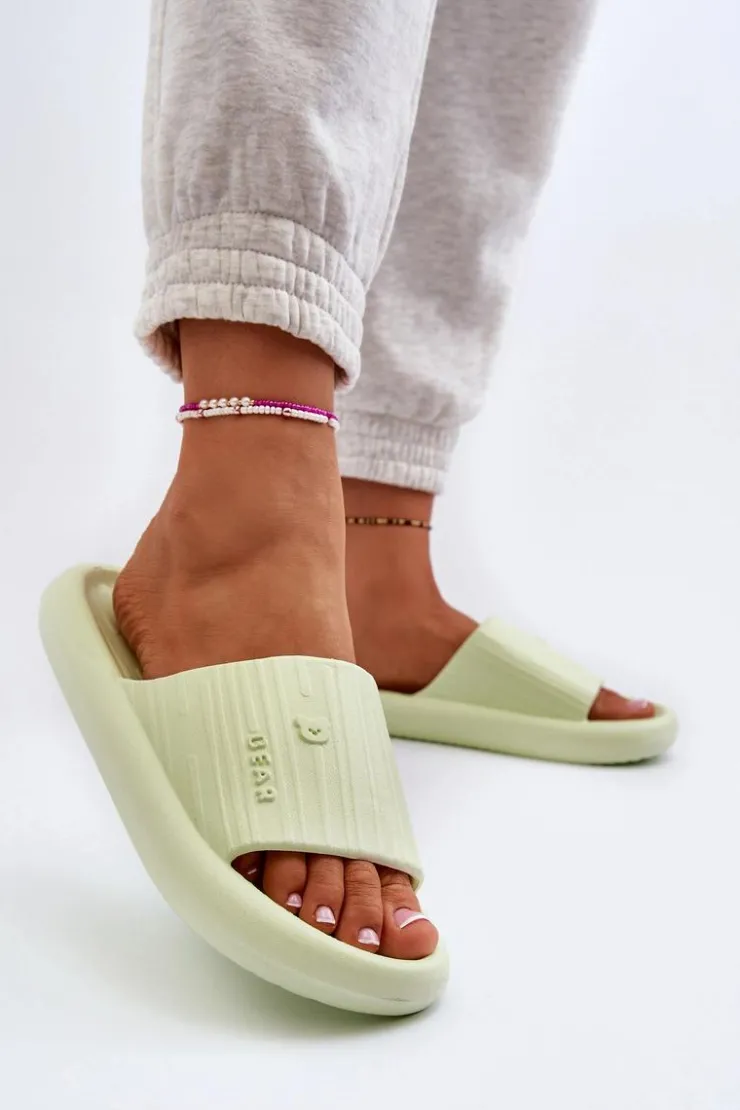 Boto Klapki Basenowe|Klapki Damskie Klasyczne*Klapki Piankowe Damskie Lekkie Zielone Fenicva Zielony