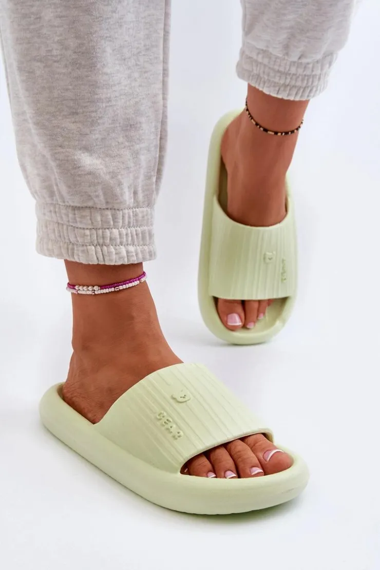 Boto Klapki Basenowe|Klapki Damskie Klasyczne*Klapki Piankowe Damskie Lekkie Zielone Fenicva Zielony