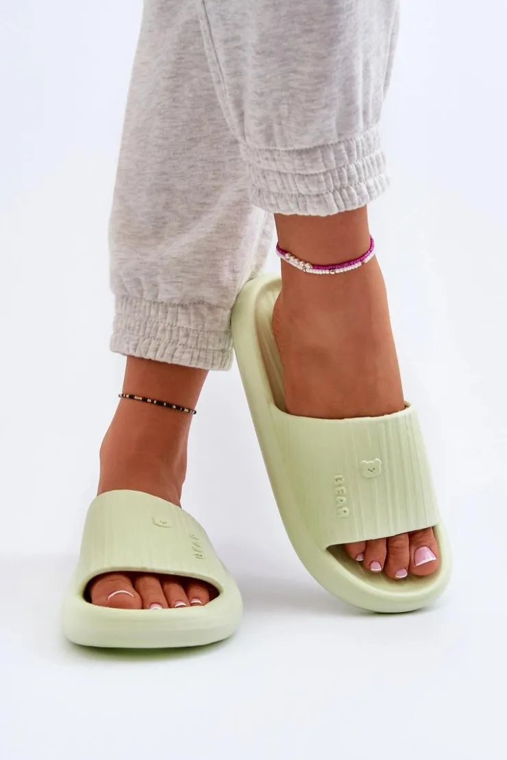 Boto Klapki Basenowe|Klapki Damskie Klasyczne*Klapki Piankowe Damskie Lekkie Zielone Fenicva Zielony