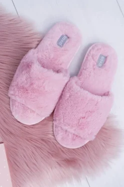 Discount Boto Klapki SOXO różowe z twardą podeszwą