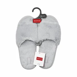 Damskie Boto Klapki SOXO szare z twardą podeszwą
