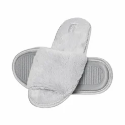 Damskie Boto Klapki SOXO szare z twardą podeszwą