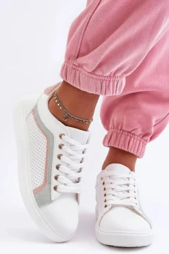 Damskie Boto Klasyczne Buty Sportowe Damskie Biało-Różowe Amaranti