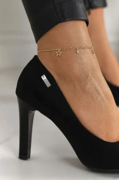 Online Boto Klasyczne Czółenka Na Słupku Zamszowe Czarne Eliana