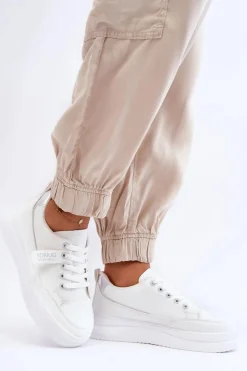 Boto Buty Sportowe Na Platformie|Sneakersy Damskie*Klasyczne Damskie Buty Sportowe Białe Ronesha