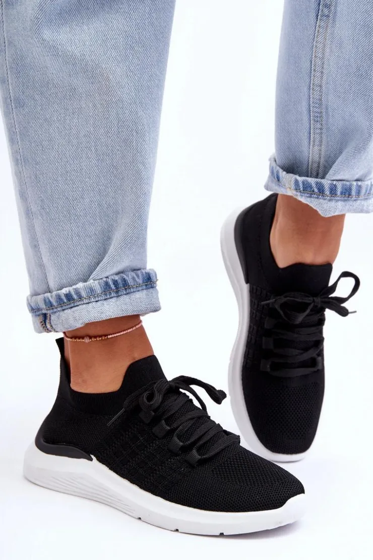 Boto Buty Sportowe Na Platformie|Sneakersy Damskie*Klasyczne Damskie Buty Sportowe Czarne Nikilla