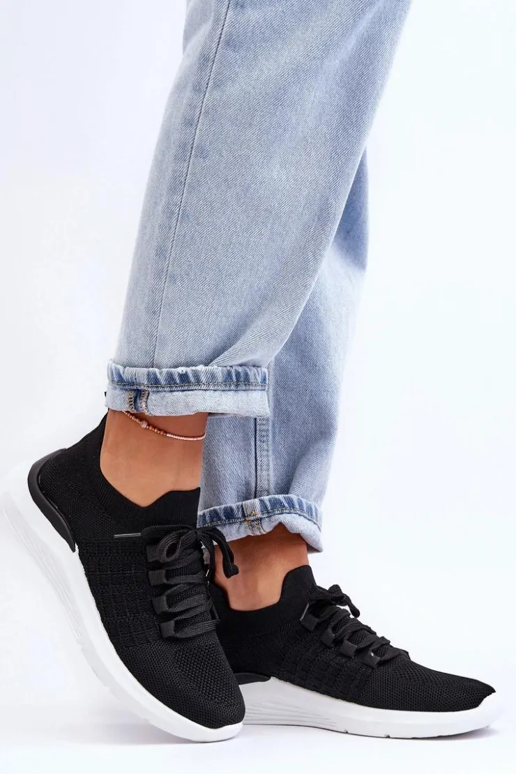 Boto Buty Sportowe Na Platformie|Sneakersy Damskie*Klasyczne Damskie Buty Sportowe Czarne Nikilla
