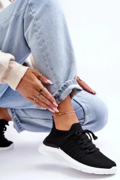 Boto Buty Sportowe Na Platformie|Sneakersy Damskie*Klasyczne Damskie Buty Sportowe Czarne Nikilla