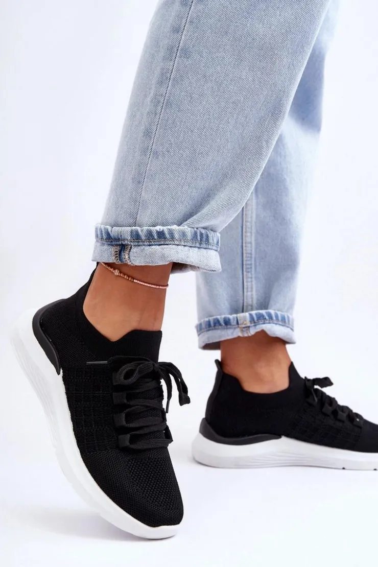 Boto Buty Sportowe Na Platformie|Sneakersy Damskie*Klasyczne Damskie Buty Sportowe Czarne Nikilla